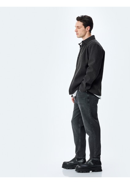 Yeni Sezon Cepli Normal Bel Loose Fit Jean Pantolon - Steve Jean