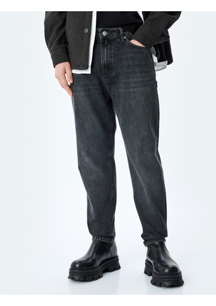 Yeni Sezon Cepli Normal Bel Loose Fit Jean Pantolon - Steve Jean modelleri