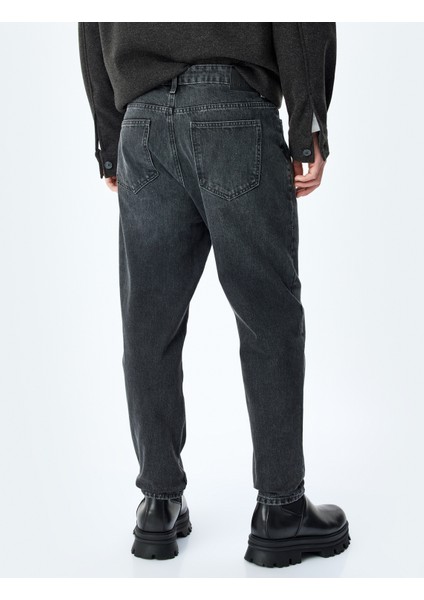 Yeni Sezon Cepli Normal Bel Loose Fit Jean Pantolon - Steve Jean fırsatları