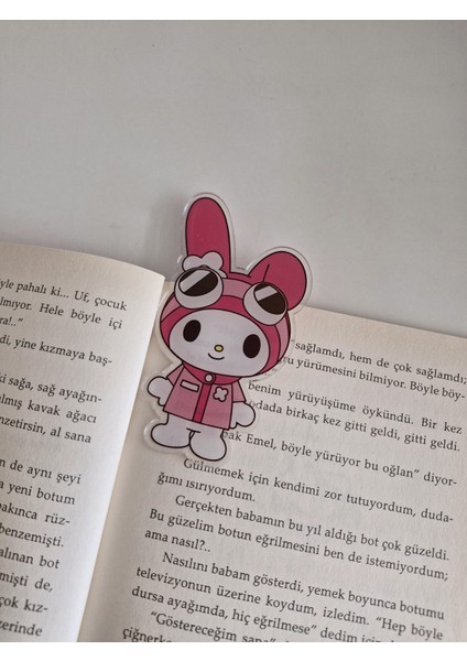 Melody Pleksi Kitap Ayracı 8 Cm- 1 Adet