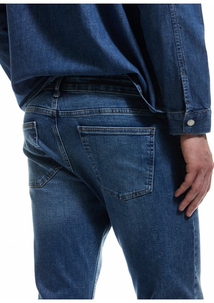 Yeni Sezon Pamuklu Normal Bel Slim Fit Jean Pantolon - Brad Jeans