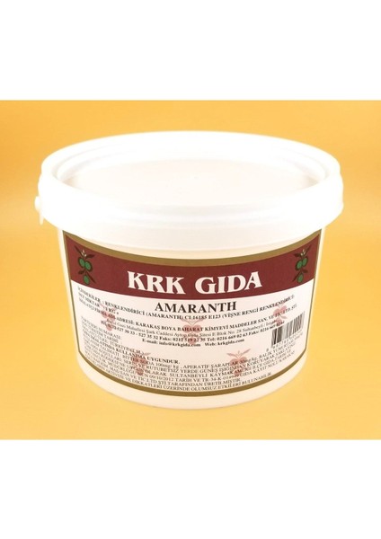 (Amaranth E 123) Vişne Rengi Gıda Boyası 1 kg