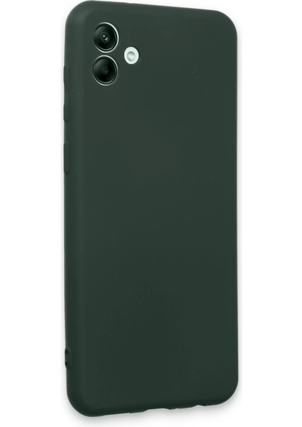 Samsung Galaxy A04E Kılıf First Silikon - Koyu Yeşil Yktsn