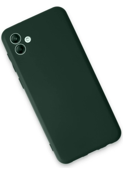 Samsung Galaxy A04E Kılıf First Silikon - Koyu Yeşil Yktsn