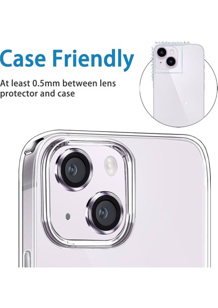 Apple iPhone 14 / Apple iPhone 14 Plus Raze Metal Kamera Lens Koruyucu modelleri