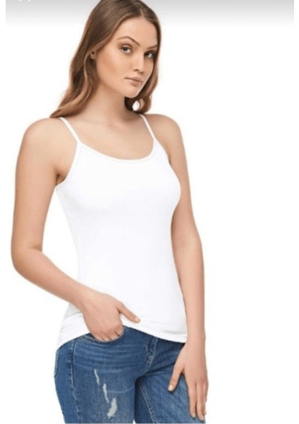 Bayan Elastan Modal Ip Askı Atlet 6 'lı 2001 modelleri