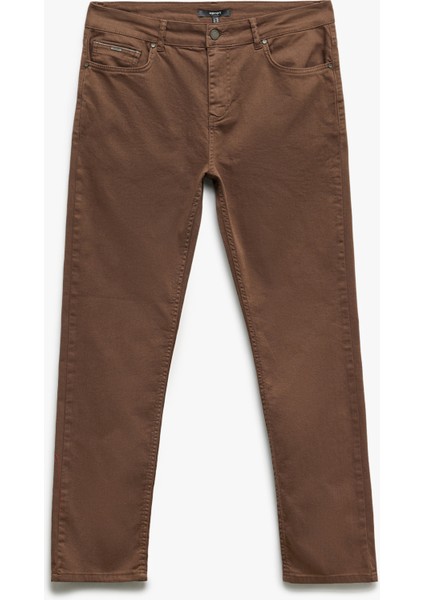 Yeni Sezon Pamuklu Straight Fit Gabardin Pantolon fırsatları
