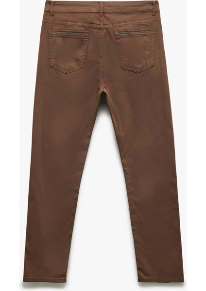 Yeni Sezon Pamuklu Straight Fit Gabardin Pantolon indirimleri