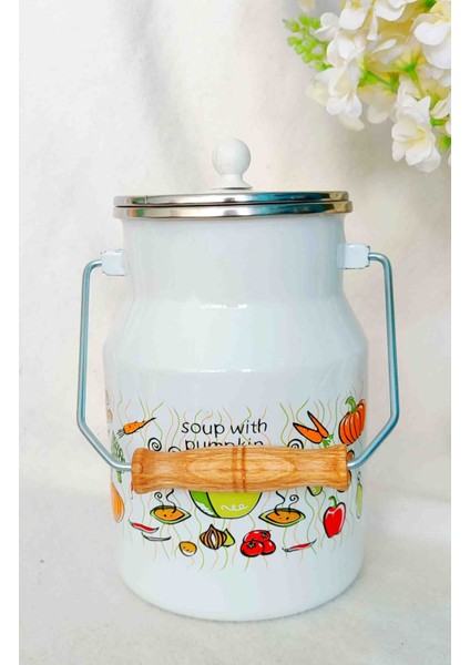 Pumpkin Emaye Otantik Bakraç 2 Litre 20 cm Derinlik