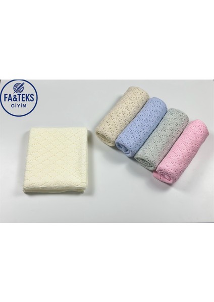 Ajurlu Bebek Battaniyesi Triko (Mevsimlik)