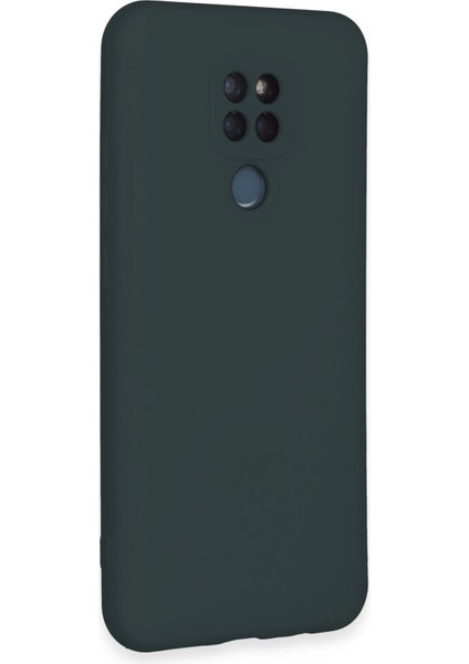 General Mobile Gm 20 Kılıf Nano Içi Kadife Silikon - Koyu Yeşil Ferrg