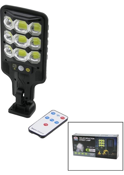 LED Solar - Kumandalı Sensörlü Bahçe Kamp Lambası 18650 - 1200MA HS-8037-B 9
