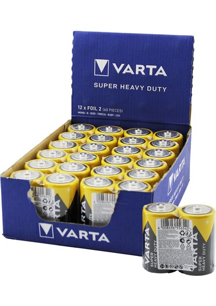 Varta Büyük Pil D 24PCS