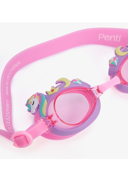Kız Çocuk Unicorn Renkli Deniz Gözlüğü