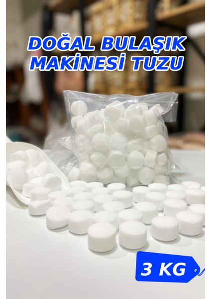 Doğal Bulaşık Makinesi Tuzu 3 kg