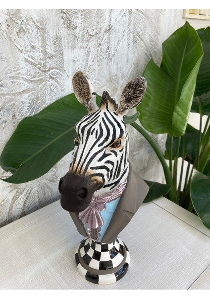 Bay Zebra Bust Heykel Biblo fiyatları