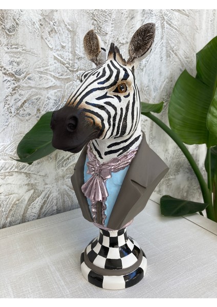 Bay Zebra Bust Heykel Biblo fırsatları
