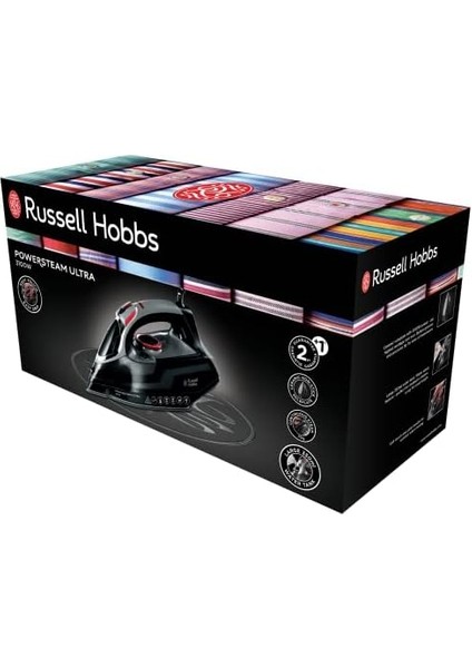 Hobbs Powersteam Ultra Ütü (3100 Watt, 210 G/dk Ekstra Buhar, Seramik Ütü Tabanı, Kendi Kendini Temizleme ve Püskürtme Suyu Fonksiyonu, Damlama Durdurma, Dikey Buhar), Buharlı Ütü 20630-56 fırsatları