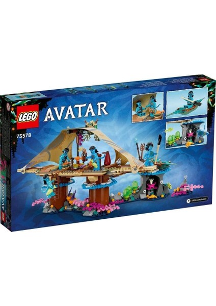 Avatar Metkayina Resif Evi 75578-9 Yaş ve Üzeri Çocuklar Için 4 Minifigür Içeren Koleksiyonluk Yaratıcı Oyuncak Yapım Seti (528 Parça)