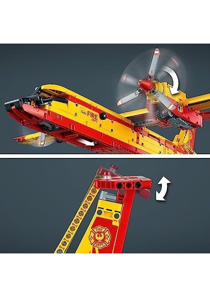Technic Itfaiye Uçağı 42152-10 Yaş ve Üzeri Çocuklar Için Model Uçak Projesi Içeren Yaratıcı Oyuncak Yapım Seti (1134 Parça)