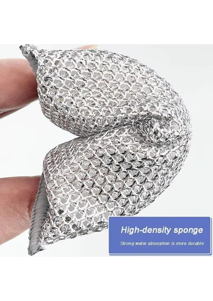 Home 2 Adet Inox Bulaşık Süngeri, Çizdirmez Telli Ovma Süngeri, Paslanmaz Çelik, Mutfakta Güçlü Temizlik Için Dayanıklı ve Etkili Sünger (2 Adet)