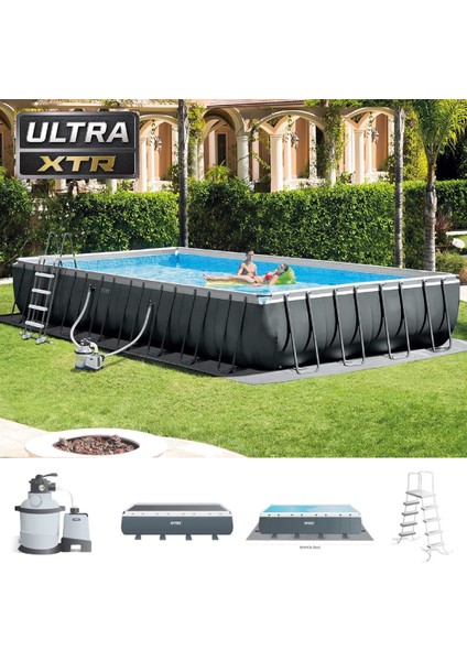 26378 975X488X132CM Ultra Xtr Prefabrik Aile Havuzu Deluxe Set fiyatları
