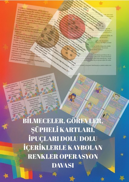 Kaybolan Renkler Operasyonu, Çocuk Dedektif Kutu Oyunu,eğitici Eğlenceli Oyun