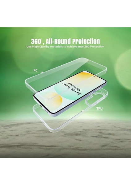 Samsung Galaxy S24 Fe Kılıf Şeffaf 360 Ön Arka Korumalı Silikon modelleri
