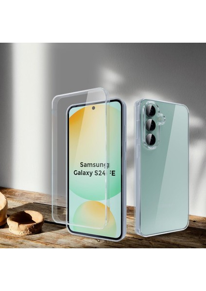 Samsung Galaxy S24 Fe Kılıf Şeffaf 360 Ön Arka Korumalı Silikon fırsatları