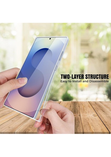 Samsung Galaxy S25 Ultra Kılıf Şeffaf 360 Ön Arka Korumalı Silikon indirimleri