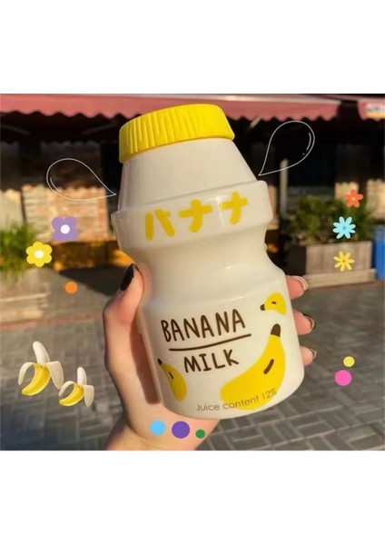 Kore Yakult 480ML Süt Detoks Içecek Su Şişesi Suluk Muzlu Kawaii Suluk Matara Doğum Günü Hediye fırsatları
