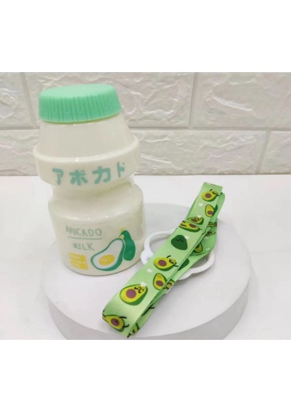 Kore Yakult 480ML Süt Detoks Içecek Su Şişesi Suluk Avokado Kawaii Suluk Matara Doğum Günü Hediye fiyatları