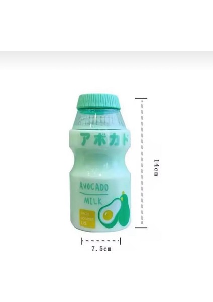 Kore Yakult 480ML Süt Detoks Içecek Su Şişesi Suluk Avokado Kawaii Suluk Matara Doğum Günü Hediye modelleri