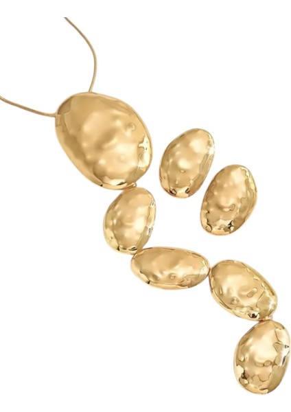 Gold Sıra Dışı Şık Uzun Kolye