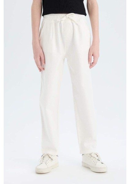 Yeni Sezon Erkek Çocuk Carrot Fit Havuç Kesim Standart Paça Gabardin Pantolon