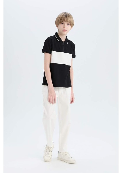 Yeni Sezon Erkek Çocuk Carrot Fit Havuç Kesim Standart Paça Gabardin Pantolon modelleri