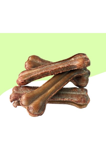 12CM Ciğerli Naturel Köpek Ödül Kemiği 10LU Paket