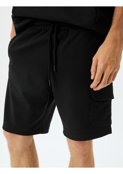 Yeni Sezon Spor Şort Beli Bağcıklı Cep Detaylı
