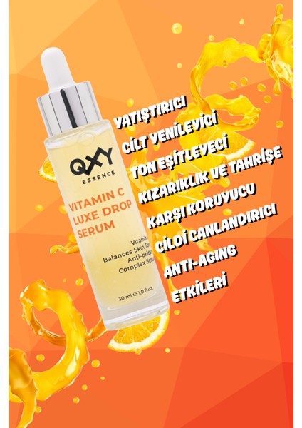 Vitamin C Luxe Drop Serum - Cilt Tonu Eşitleyen - Hyaluronik Asit - Kojik Asit - Niacinamide - 30 ml