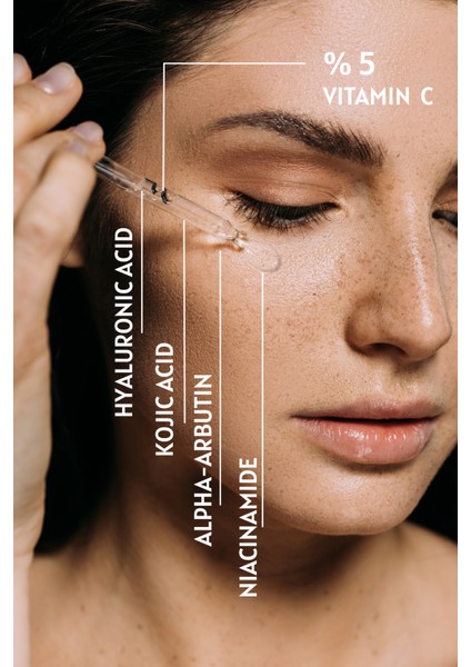 Vitamin C Luxe Drop Serum - Cilt Tonu Eşitleyen - Hyaluronik Asit - Kojik Asit - Niacinamide - 30 ml