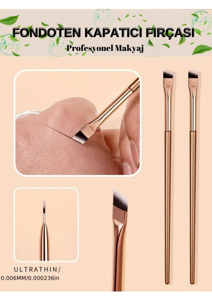 Ultra Ince Açılı Eyeliner Fırçası.