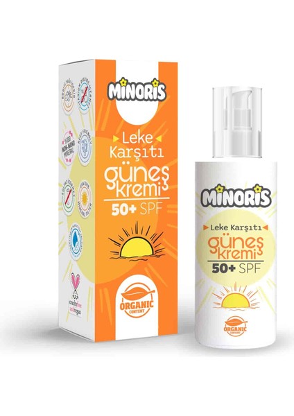 Minoris Organik Leke Karşıtı Güneş Kremi 150ML