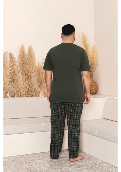 Yazlık Büyük Beden Erkek Pamuk Pijama Takımı- Kısa Kollu Erkek Pijaması modelleri