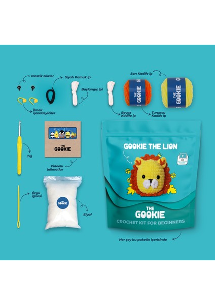 Çoçuklar Için Keçe Panda Civciv Nakış Seti ve Amigurumi Aslan Örgü Kiti Amigurumi Örgü Oyuncak Seti fiyatları