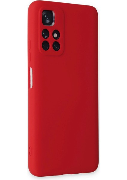 Xiaomi Redmi Note 11T Kılıf Nano Içi Kadife Silikon - Kırmızı Yktsn