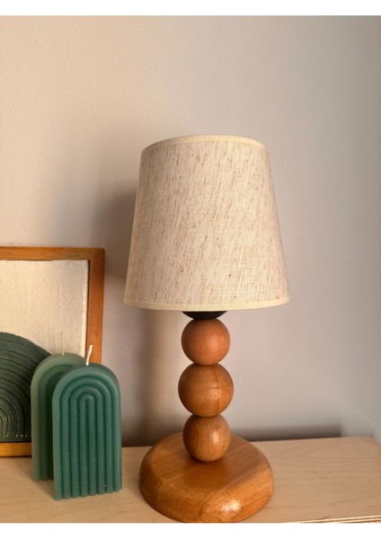 Bohem Ahşap Ayaklı Abajur modelleri