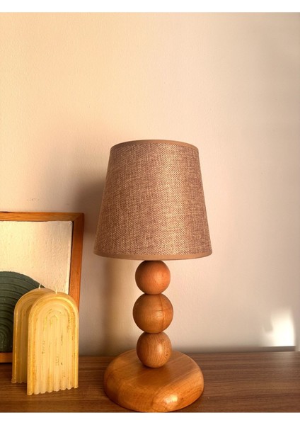 Bohem Ahşap Ayaklı Abajur fırsatları