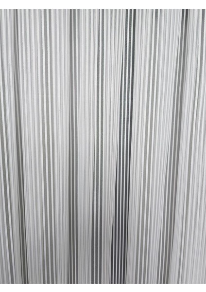 Kalın Çizgili Gümüş Simli Tül Perde Ekru 1 E 2,5 Pileli ET4010GUMUS indirimleri