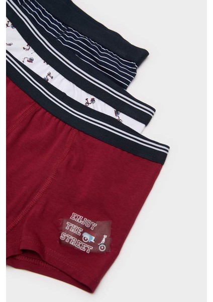 Yeni Sezon Erkek Çocuk Desenli 3'lü Boxer