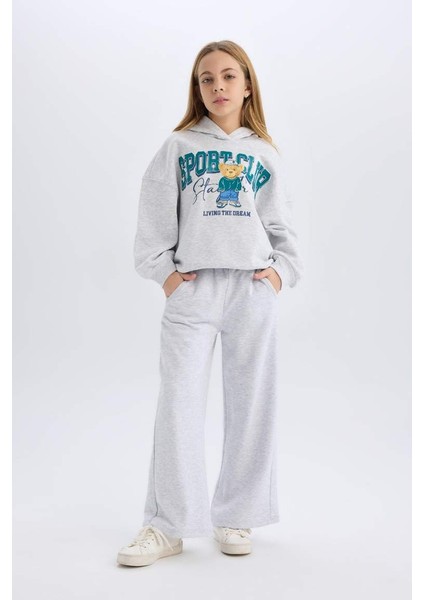 Yeni Sezon Kız Çocuk Wide Leg Geniş Paça Cepli Eşofman Altı fırsatları